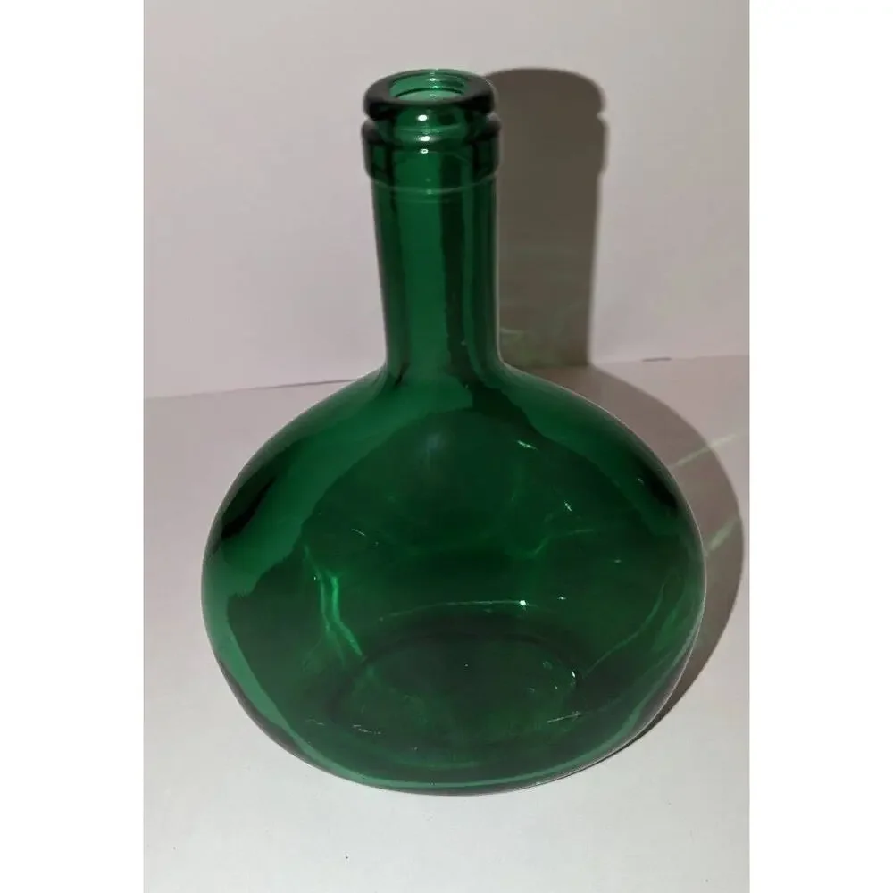 Beautiful Vintage Green Bocksbeutel Wine Bottle France Germany